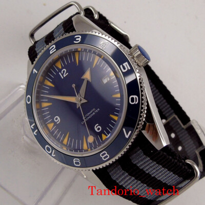 Corgeut ST 1612Automatic Men's Watch Sapphire Glass Luminous Date Nylon Strap