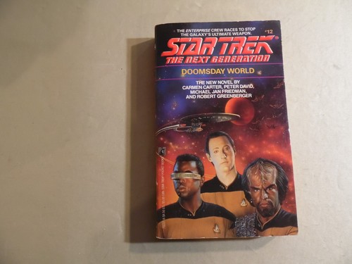 Star Trek The Next Generation Doomsday World (Paperback 1990) Free USA Shipping