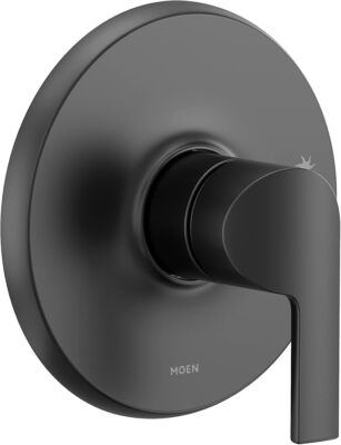 Moen UTS2201BL Doux Collection M-CORE 2-Series 1-Handle Shower Trim Kit BLACK