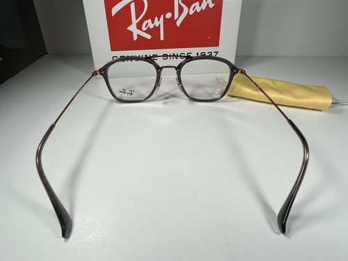 New Ray Ban 7098 5633 Copper & Smoke Grey Eyeglasses Frames 48/21/145 - Picture 7 of 7