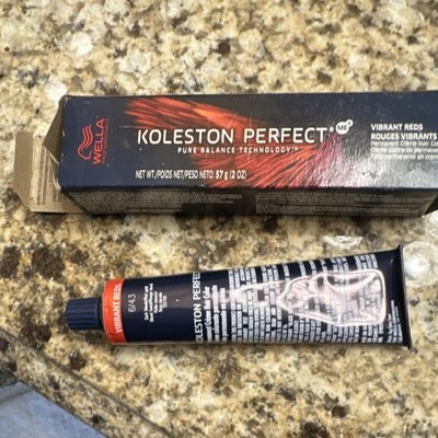 Wella Koleston Perfect Dark Blond Red Gold Permanent Cream Hair Dye 6/43 2 oz