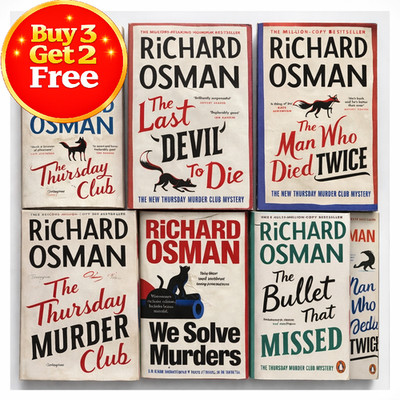 Richard Osman Books Novels - Thursday Murder Club Build Bundle Buy 3 Get 2 Free