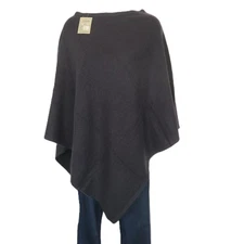 Cashmere|Poncho|Knit|"Boat Neck"|Himalayan|A+ Yarn|Hand Loomed| Deep Ocean