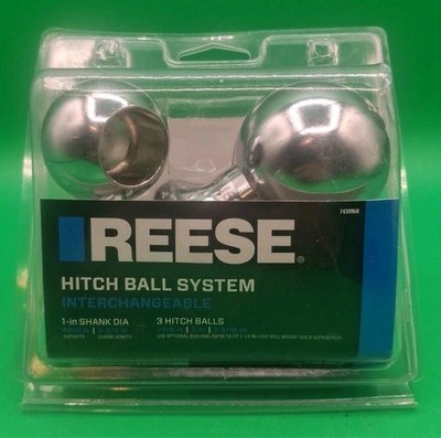 Reese Interchangeable Hitch Ball System 3 Pack 1-7/8 2 2-5/16 1  Shank NEW