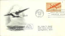 FDC C31 - 50¢ Plane - 10/29/1941 - St Louis, Mo - Aristocrat - Lowry