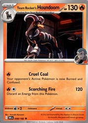 Team Rocket's Houndoom 038/182 Destined Rivals