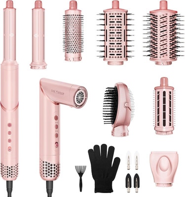 8 in 1 Hair Styler & Air Dryer Wrap Curler, High-Speed Negative Ionic Foldable H
