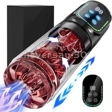 Male Masturbaters Automatic HandsFree Thrusting Cup Rotating Stroker Men Sex Toy