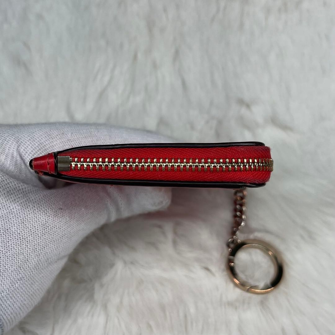 kate spade new york Playing Card Fragment Case 9cm x 13cm Red Gold Zip thumbnail 3