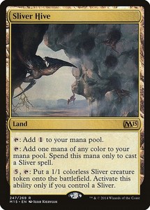 Sliver Hive 247/269 Magic 2015 (M15) Rare Land