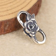 Doppel Karabiner Verschluss für Armband Halskette 925 Sterling Silber