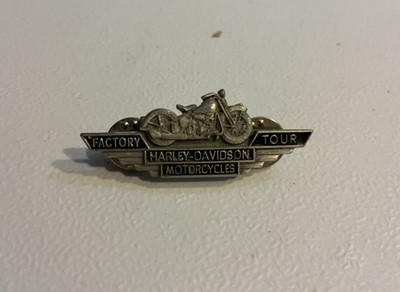 Factory Tour Harley Davidson Motorcycles Black Stamped on back  Made in USA