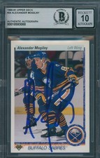 1990/91 Upper Deck #24 Alexander Mogilny Beckett Authentic Signed Auto 10 *3088