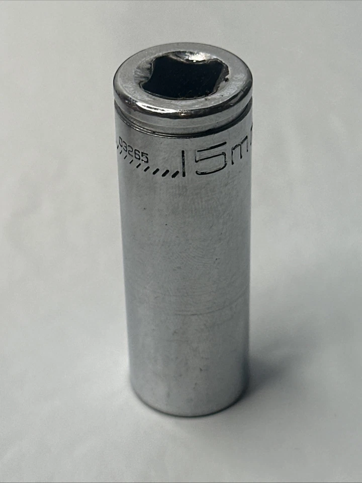 KOBALT  15mm DEEP SOCKET   6 Point  #03265 3/8” Drive -  Free USA  Shipping - Image 4 of 4