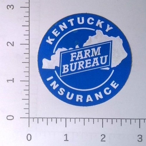 Vintage Kentucky Farm Bureau KFB Versicherung Werbung Aufkleber Abziehbild