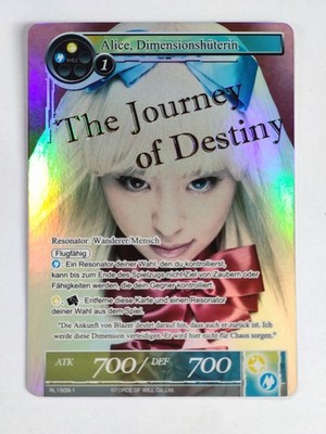 Alice, Dimensionshüterin RL1509-1 Force of Will Karte Promo Full Art deutsch