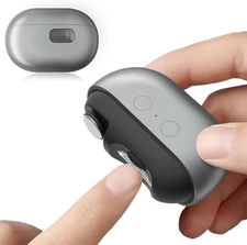 3-in-1 Electric Fingernail Clipper with Polishing & Catcher - Automatic M7 Gray