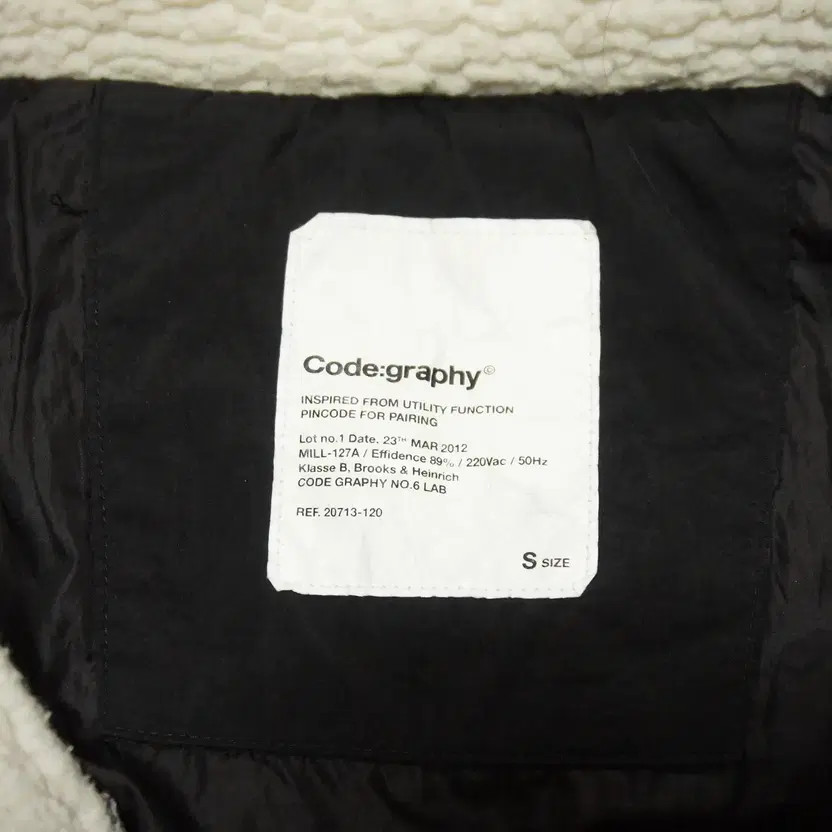 Codegraphy Black Wool Padded Men’s Jacket Size 10… - image 6