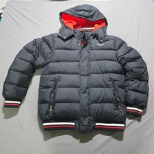 FLAWS Diesel Kids Puffer Jacket Hooded black Red Boys 14 16 down filled