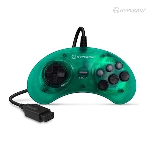 Hyperkin GN6 Premium Controller Mermaid Green - Brand New - Sega Genesis - Image 2 of 2