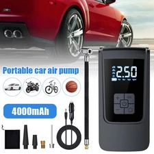 150PSI Air Compressor LED Light Portable Tyre Inflator 4000mAh Cordless Pump