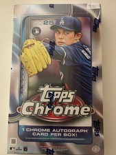 2025 Topps Chrome Baseball - Hobby Box Factory Sealed Single Pack