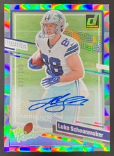Luke Schoonmaker 2023 Panini Donruss The Rookies Auto RC Cowboys /100