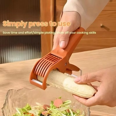 1pc Stainless Steel Vegetable & Fruit Slicer: Multi-Functional Kitchen Tool