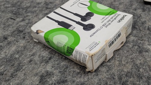 3 New Belkin USB-C In-Ear Headphones with Inline Mic Control Black G3H0002BTBLK - Picture 9 of 19