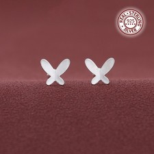 Heart Stud Earrings Pure 925 Sterling Silver Ball Screw Back Luxury Gifts UK NEW