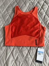 Nike Pro Dri-FIT women's tank top designed for workouts and training Red Medium