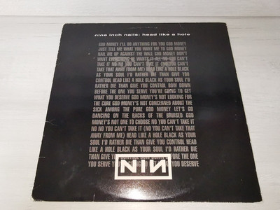 Nine Inch Nails   Head Like A Hole - 1990- 1st US Pressing - VG+/EX
