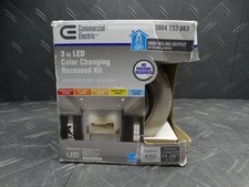Commercial Electric Premium Downlight 3in Brushed Nickel Recessed LED Gimbal Kit