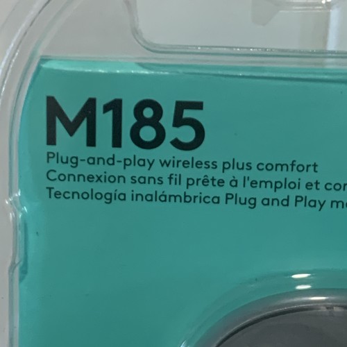 Logitech M185 Wireless Mouse 910-002225 Black Gray (Sealed) - Picture 2 of 17
