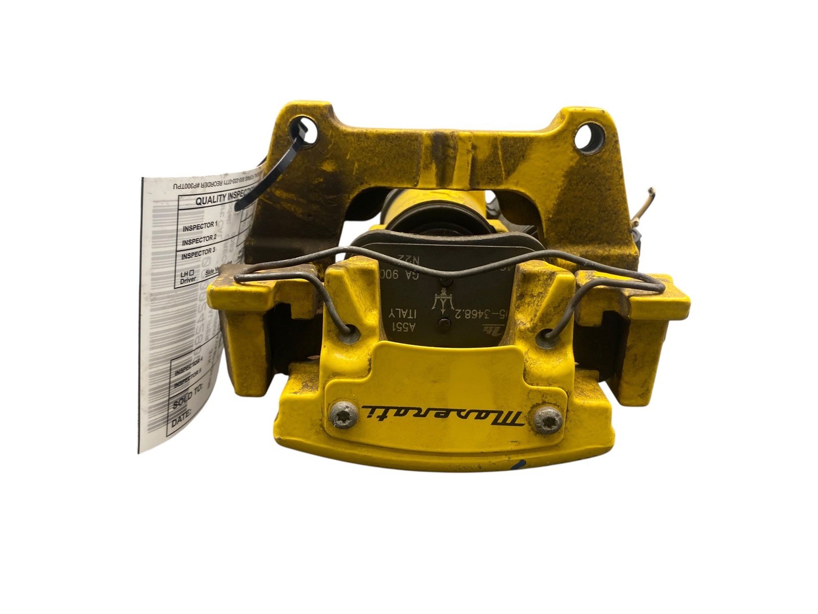 2023 MASERATI GRECALE M182 LEFT REAR BRAKE CALIPER & BRACKET ASSY |YELLOW *31K*