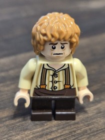 Bilbo Baggins - LEGO The Hobbit Minifigure with Suspenders lor029 from 79003 Set