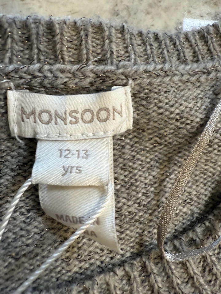 Vestido Suéter Bordado Conejito De Colección Monzón Niñas 12-13 Mezcla Lana Y2K Londres Foto 4 de 4