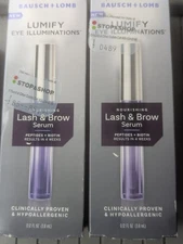 2 Boxes: Bausch + Lomb Lumify Eye Illuminations Lash & Brow Serum 0.12 oz.