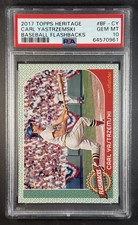 2017 Topps Heritage #BF-CY Carl Yastrzemski Baseball Flashbacks PSA 10 GEM MINT