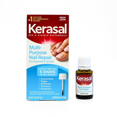 Multi-Purpose Nail Repair, Nail Solution for Discolored and Damaged Nails, 0.43