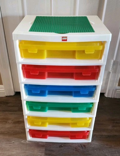 Mint Vintage LEGO Iris 6-Case Workstation Storage Unit Tower Organizer 24"H - Picture 1 of 11