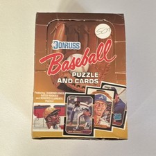 1987 Donruss Baseball Wax Box 36 Sealed Packs.  