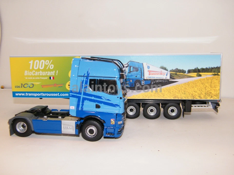MAN TGX GX SEMI FOURGON COLZA TRANSPORTS ROUSSET ELIGOR 1/43 Réf 118606 - Photo 2/4