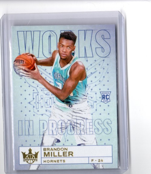 2023-24 Panini Court Kings Works In Progress Brandon Miller Rookie Card #3 RC