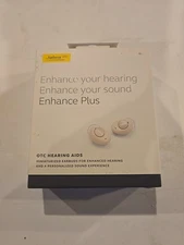 Jabra Enhance Plus Self Fitting OTC Rechargeable Hearing Aids Buds Beige