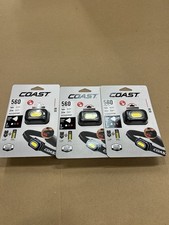 Coast RL10 560 LED Headlamp Dual Color with Flood Spot Beams Lot of 3 New Box