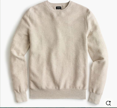 J Crew Mens Heritage/Garter Stitch - Cotton - Sweater - $98 - NEW w/ Tags