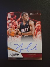 Norris Cole Autographed Miami Heat 2012 Panini Rookie card Limited 101/249. rookie card picture