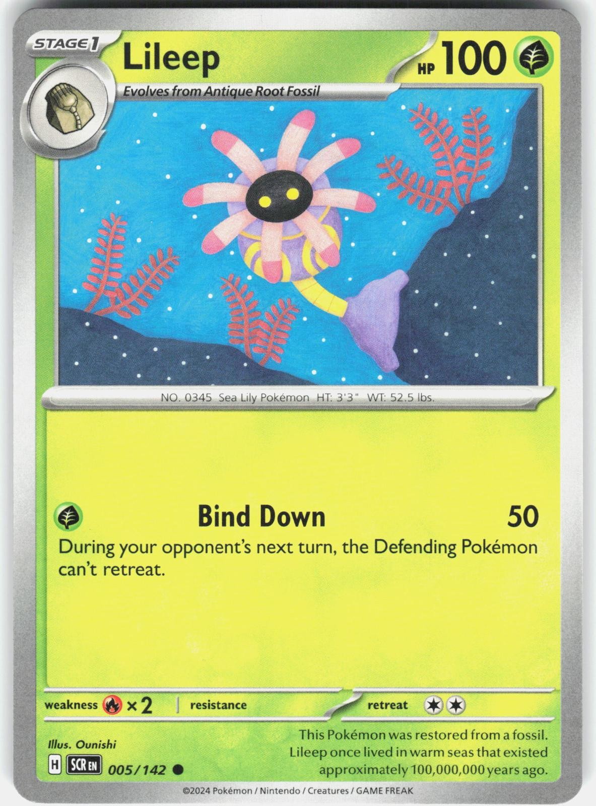 Lileep 5/142 Common Stellar Crown Pokemon Near Mint
