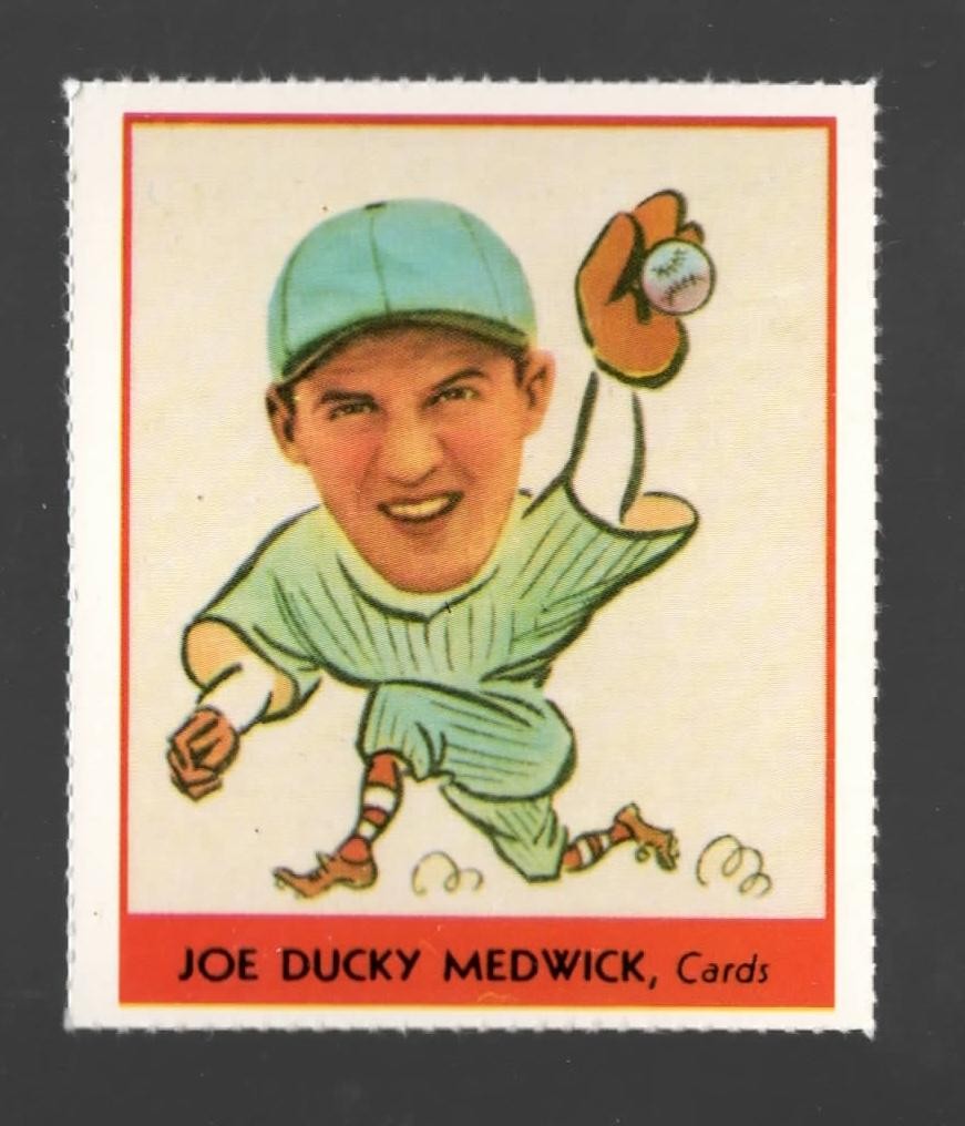 1977 Dover 1938 Goudey Heads-Up Reprint Joe Medwick St. Louis Cardinals #262